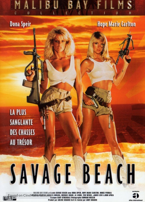 Savage Beach - French DVD movie cover