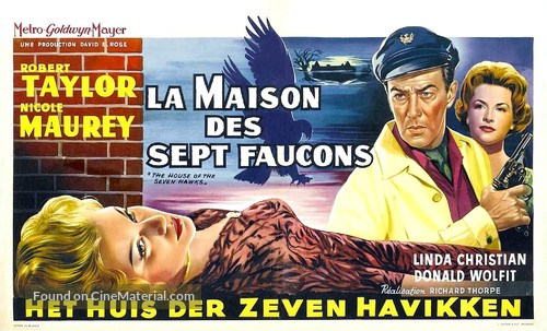 The House of the Seven Hawks - Belgian Movie Poster