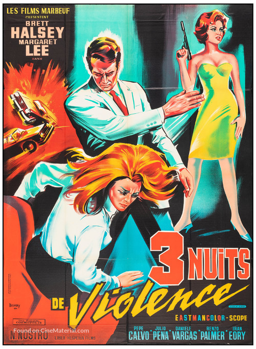 Tre notti violente - French Movie Poster