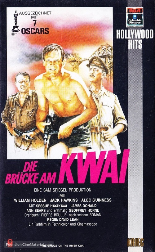 The Bridge on the River Kwai - German VHS movie cover