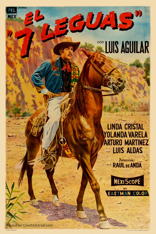 El 7 leguas - Mexican Movie Poster