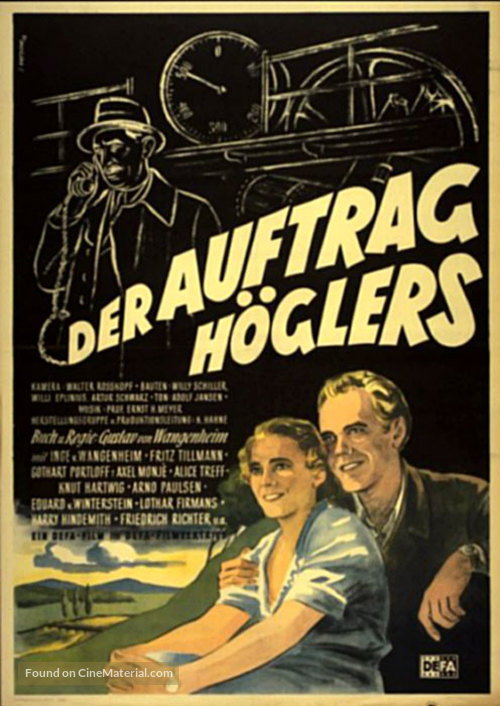 Der Auftrag H&ouml;glers - German Movie Poster