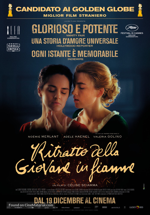 Portrait de la jeune fille en feu - Italian Movie Poster