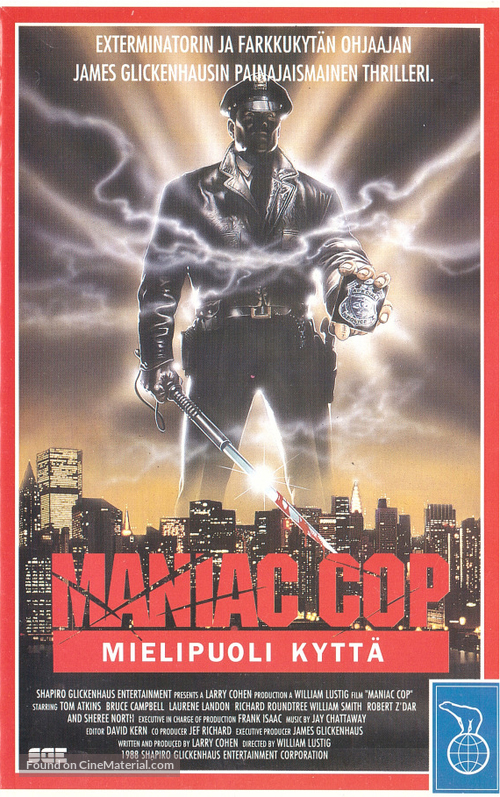 Maniac Cop - Finnish VHS movie cover