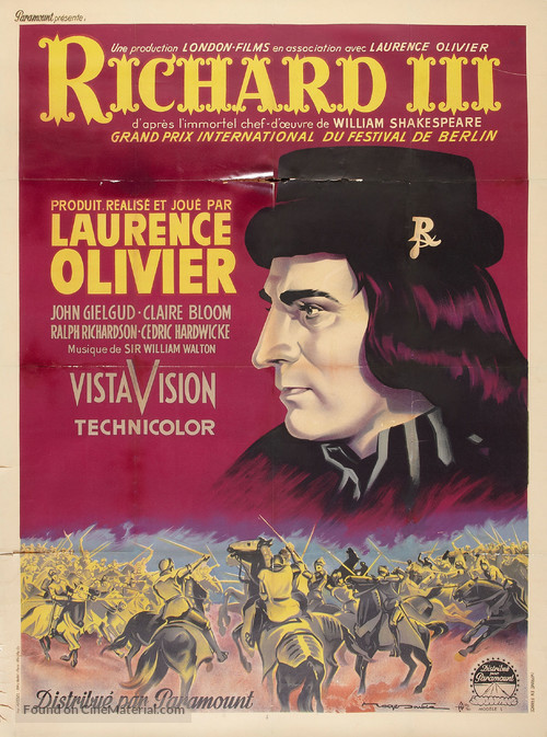 Richard III - French Movie Poster