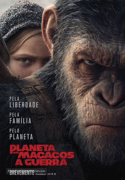 War for the Planet of the Apes - Portuguese Movie Poster