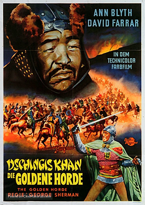 The Golden Horde - German Movie Poster