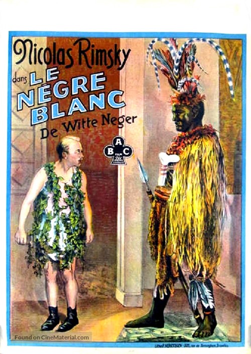 Le n&egrave;gre blanc - Belgian Movie Poster