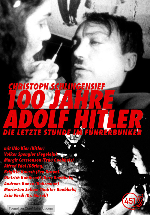 100 Jahre Adolf Hitler - Die letzte Stunde im F&uuml;hrerbunker - German Movie Cover