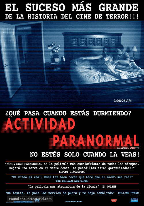 Paranormal Activity - Uruguayan Movie Poster