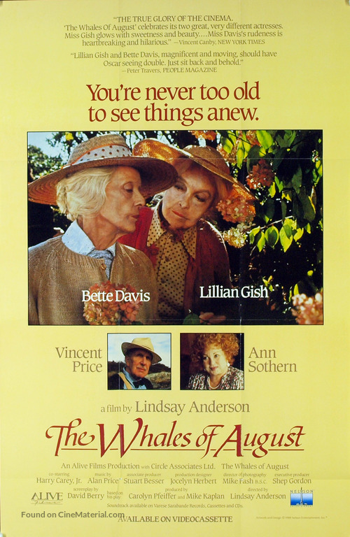 The Whales of August - Movie Poster