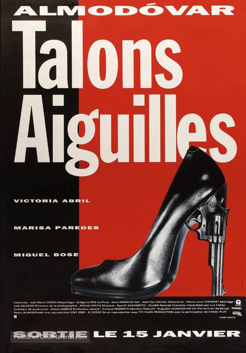 Tacones lejanos - French Movie Poster
