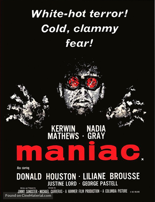 Maniac - British Movie Cover