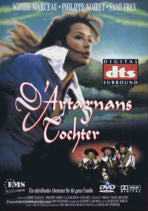 La fille de d&#039;Artagnan - German DVD movie cover