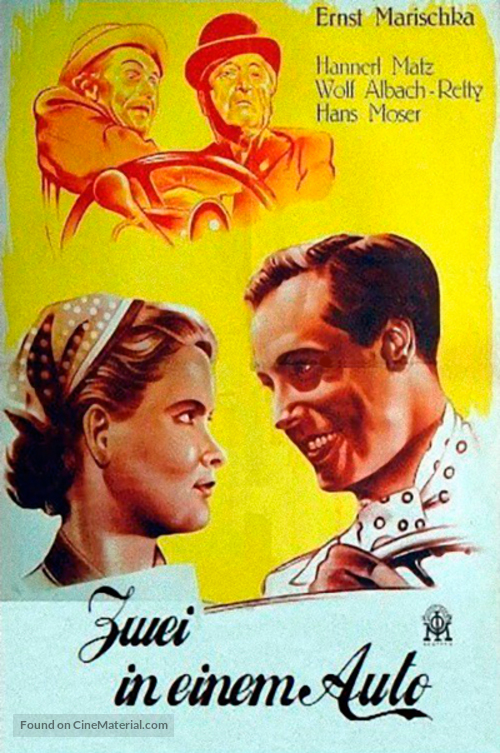 Zwei in einem Auto - German Movie Poster