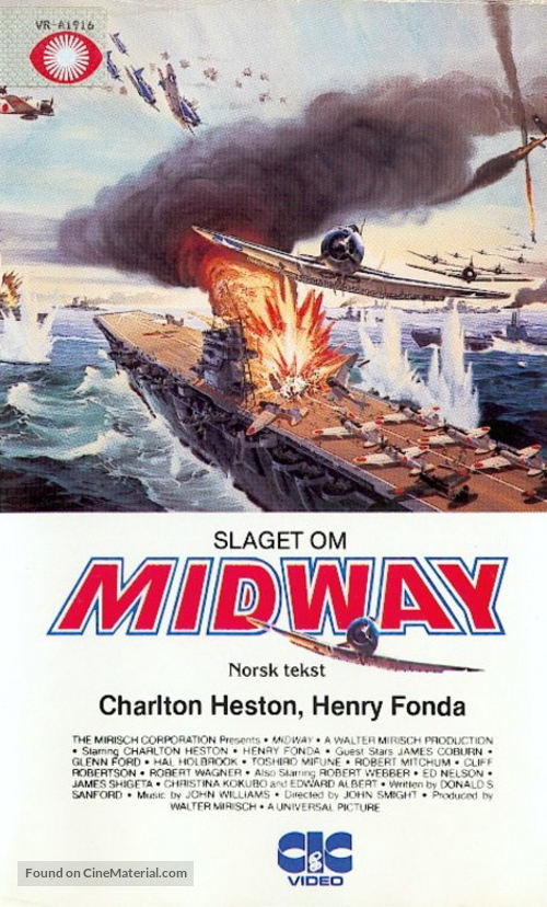 Midway - Norwegian VHS movie cover