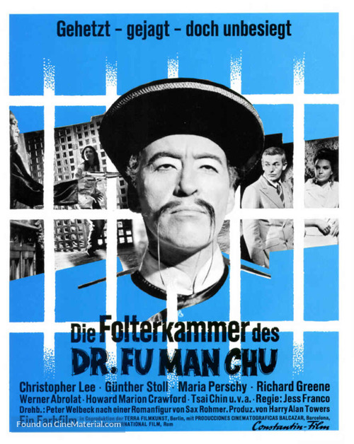 The Castle of Fu Manchu - German Movie Poster