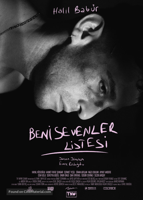 The List of Those Who Love Me - Turkish Movie Poster