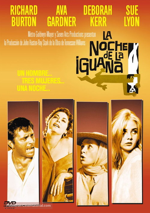 The Night of the Iguana - Argentinian DVD movie cover