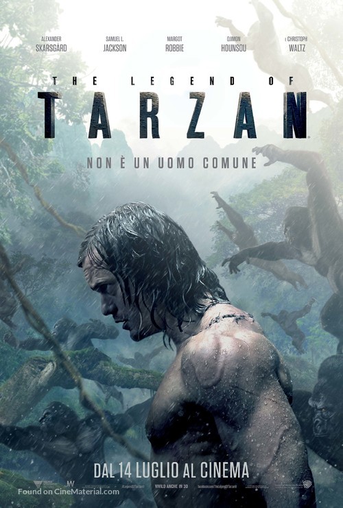 The Legend of Tarzan - Italian Movie Poster