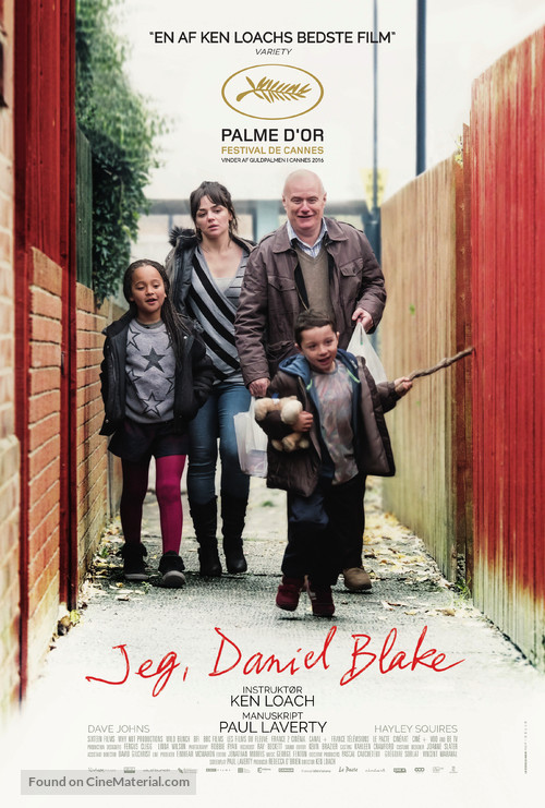 I, Daniel Blake - Danish Movie Poster