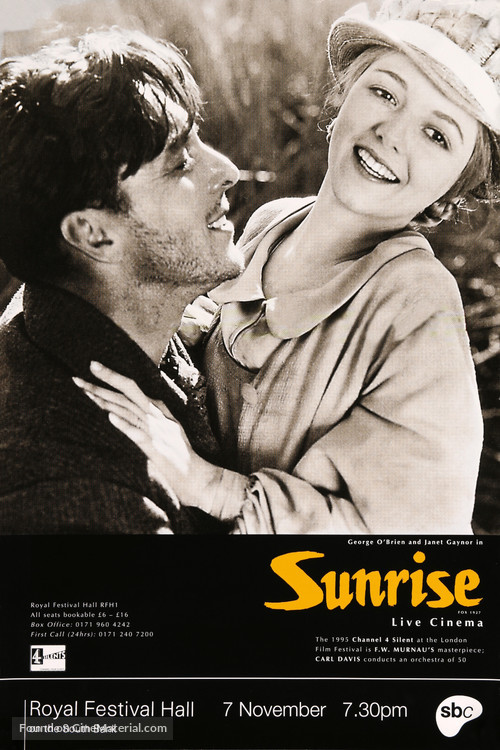Sunrise: A Song of Two Humans - British Movie Poster