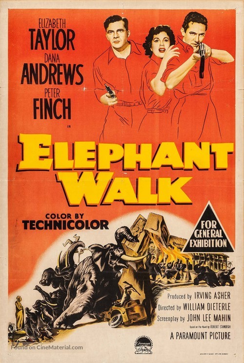Elephant Walk - Australian Movie Poster