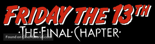 Friday the 13th: The Final Chapter - British Logo