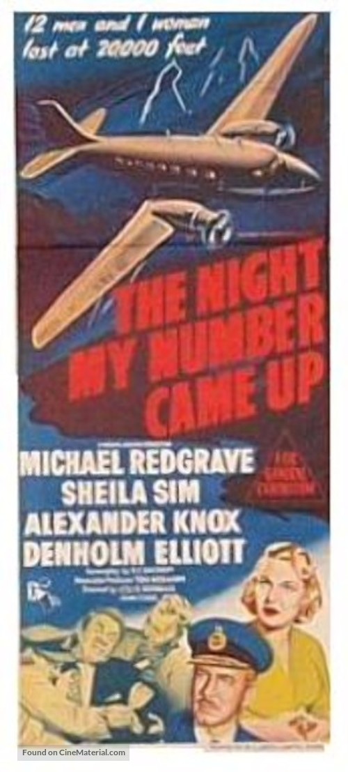 The Night My Number Came Up - Australian Movie Poster