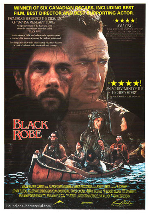 Black Robe - Canadian Movie Poster