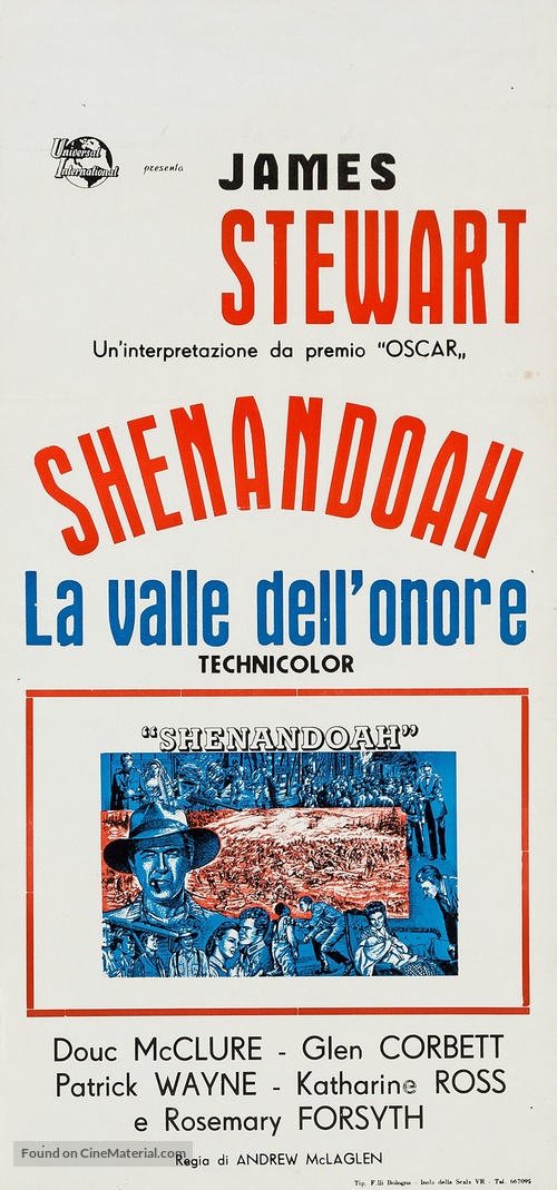 Shenandoah - Italian Movie Poster