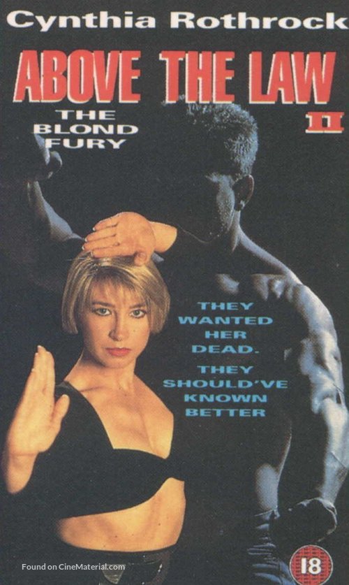 The Blonde Fury - British poster