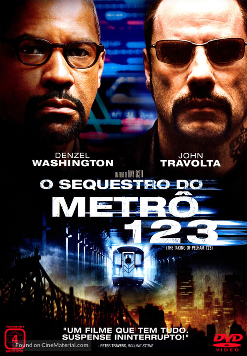 The Taking of Pelham 1 2 3 - Brazilian DVD movie cover