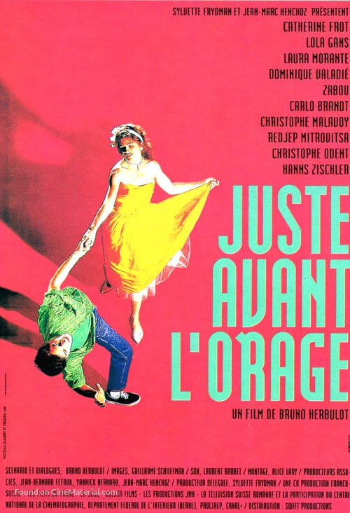 Juste avant l&#039;orage - French Movie Poster