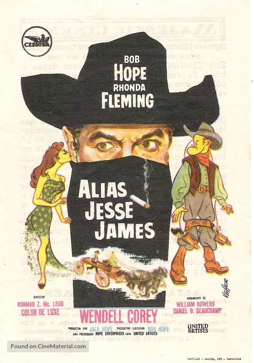 Alias Jesse James - Spanish Movie Poster