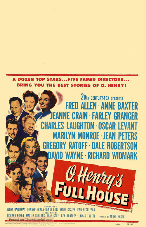 O. Henry&#039;s Full House - Theatrical movie poster