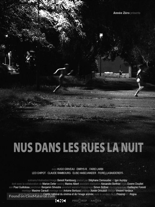 Nus dans les rues la nuit - French Movie Poster