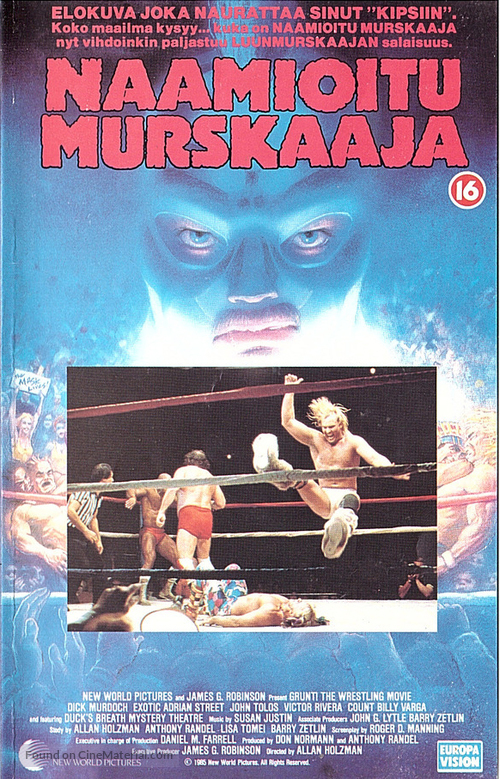 Grunt! The Wrestling Movie - Finnish VHS movie cover