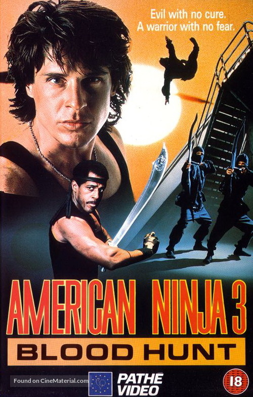 American Ninja 3: Blood Hunt - British VHS movie cover