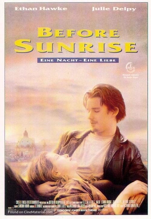 Before Sunrise - German Movie Poster