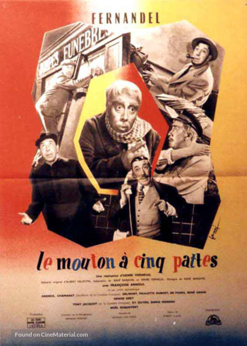 Le mouton &agrave; cinq pattes - French Movie Poster