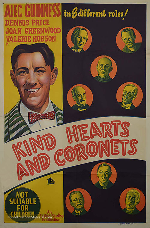 Kind Hearts and Coronets - Australian Movie Poster