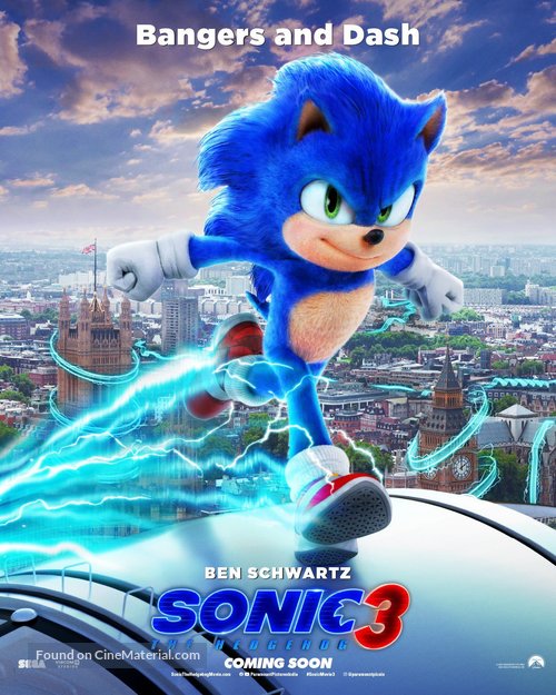 Sonic the Hedgehog 3 - Irish Movie Poster