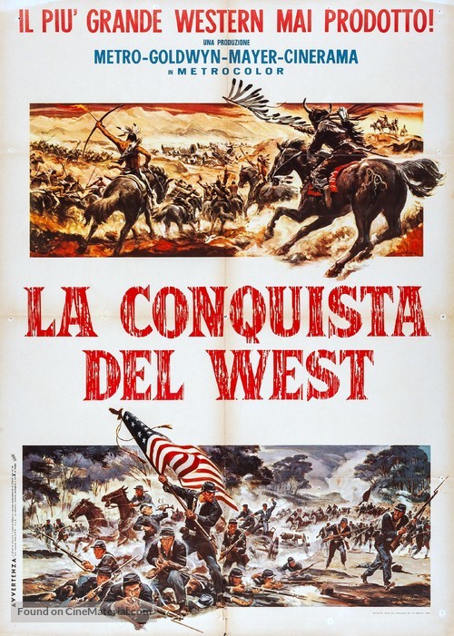 How the West Was Won - Italian Movie Poster