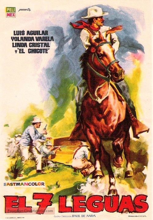 El 7 leguas - Spanish Movie Poster