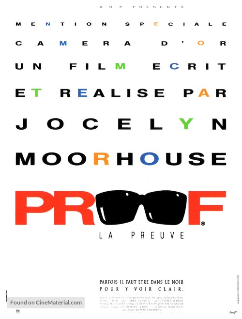 Proof - French Movie Poster