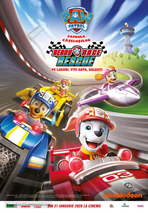 Paw Patrol: Ready, Race, Rescue! - Romanian Movie Poster