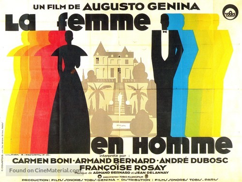 La femme en homme - French Movie Poster