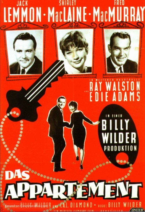 The Apartment - German Movie Poster