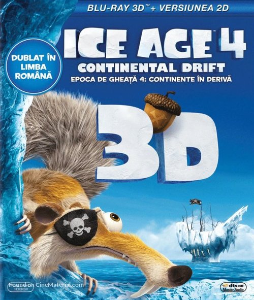 Ice Age: Continental Drift - Romanian Blu-Ray movie cover